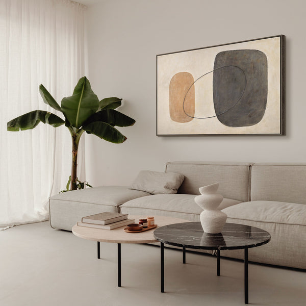 Moderne Wanddeko im Japandi Stil