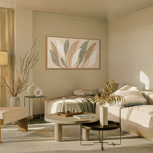 Moderne Wanddeko im Naturstil