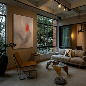 Moderne Wanddeko mit Abstraktion