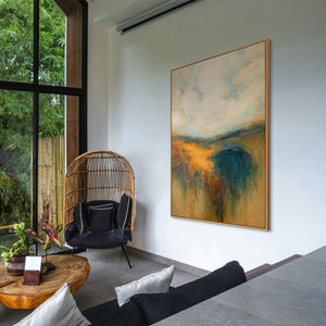 Moderne Wanddeko mit Struktur und Glanz