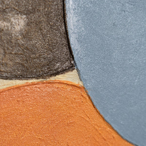 Nahaufnahme Reliefstruktur abstraktes Leinwandbild