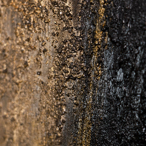 Nahaufnahme Strukturkunst braun schwarz abstrakt