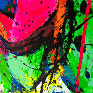 Neon Kunst Acrylmalerei Modern