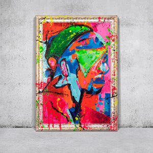 Pop Art Acrylgemälde Vertikal