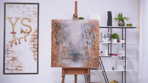 Pintura Acrílica Hecha a Mano "Clásico" 100x100cm