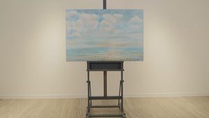 Pintura de Paisaje Hecha a Mano "Refresco Veraniego" 120x80cm