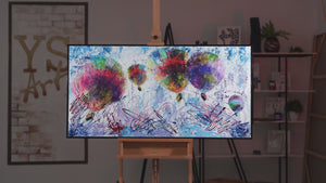 Pintura Acrílica Moderna "Vuelo Libre"