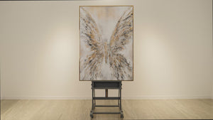 Großes Leinwandbild Engelflügel