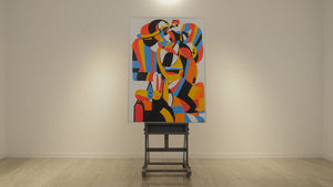 Leinwandkunst Acryl Textur Handgemalt