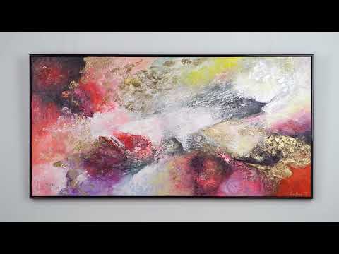 Cuadro Pintado a Mano "Jardín Luminoso" | Arte Abstracto Moderno sobre Lienzo