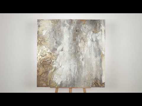 Pintura Acrílica Abstracta Pintada a Mano “Sabiduría” 100x100 cm