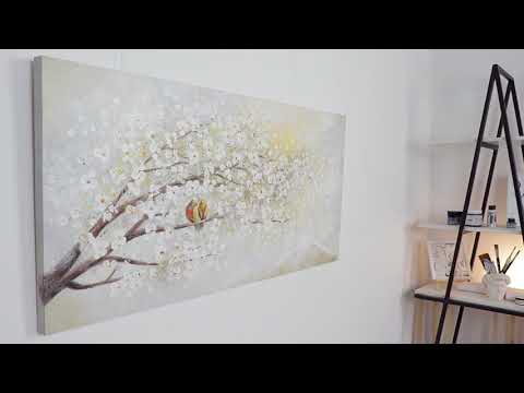 Abstrakte Acrylmalerei Handgemalt