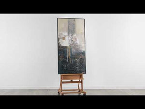 Decoración de pared para salón "Fragmentos" con marco – Arte abstracto moderno