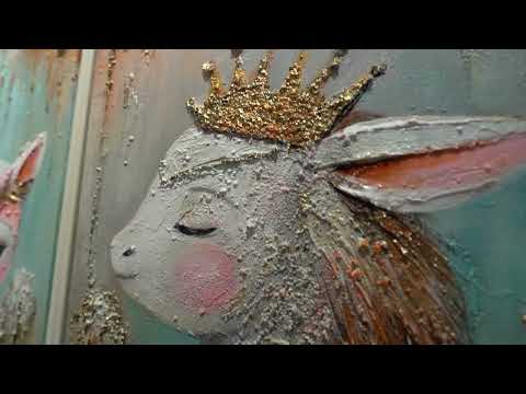 Handgemaltes Acrylbild auf Leinwand