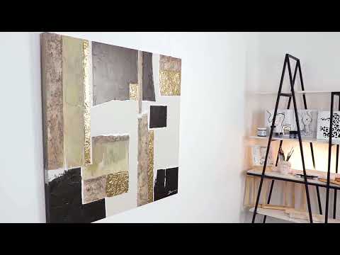 Pintura Acrílica Pintada a Mano “Carácter” 100x100 cm – Cuadro Moderno para el Salón