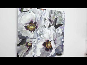 Handgemaltes Bild mit Pfingstrosen