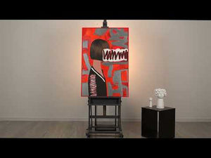 Moderne Wanddeko handgemalt