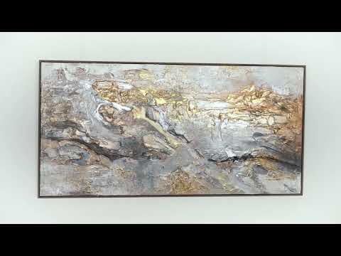 strukturierte-acrylkunst-gold-grau-wanddekoration