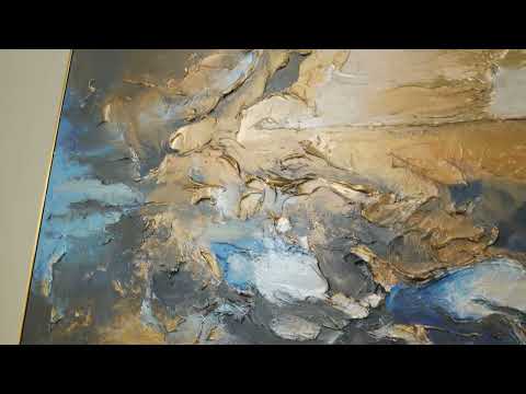 Acrylbild Struktur Kunstwerk Wanddeko