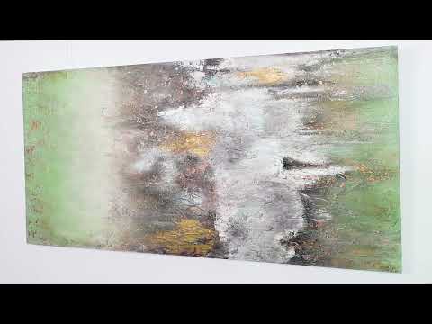 Cuadro abstracto en lienzo "Calma antes de la tormenta" para salón