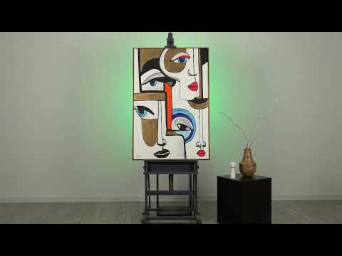 Kunstwerk abstrakt handgemalt