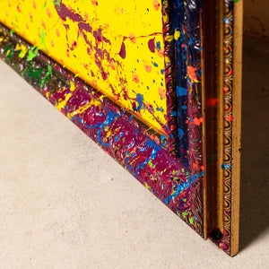 Rahmendetail Handgemalte Pop Art