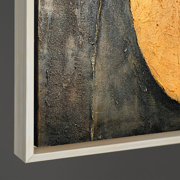 Rahmendetail Strukturbild Schwarz Gold