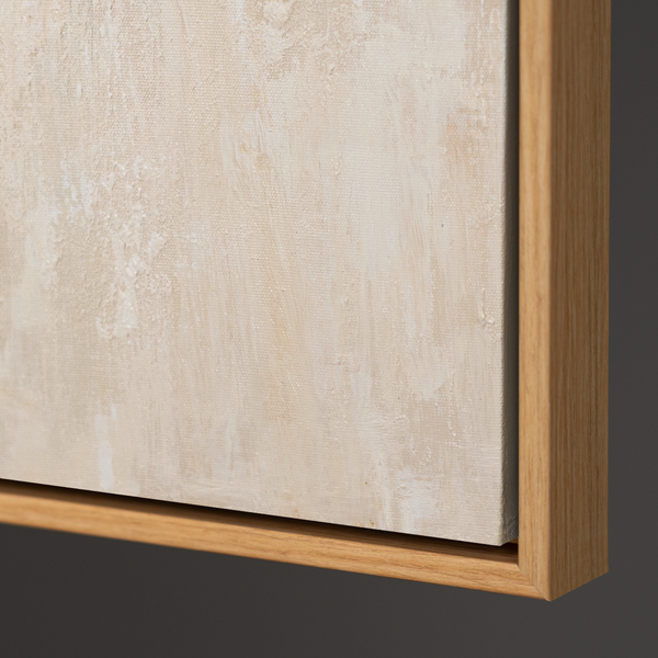 Reliefbild Acrylmalerei beige modern