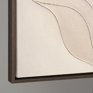 Reliefbild Acrylmalerei Blattformen elegant