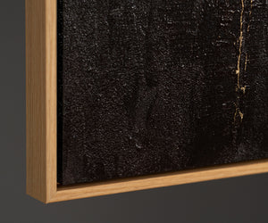 Reliefbild Acrylmalerei gold braun modern