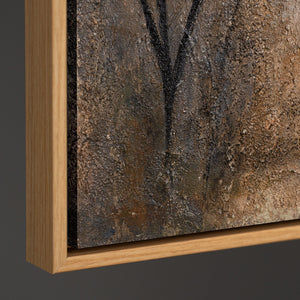 Reliefbild Acrylmalerei Vogel modern