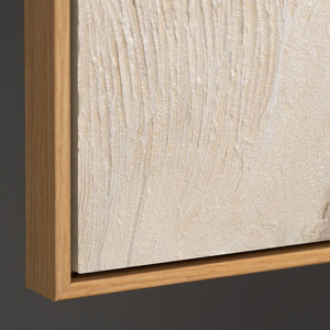 Reliefdetail Acrylmalerei beige modern