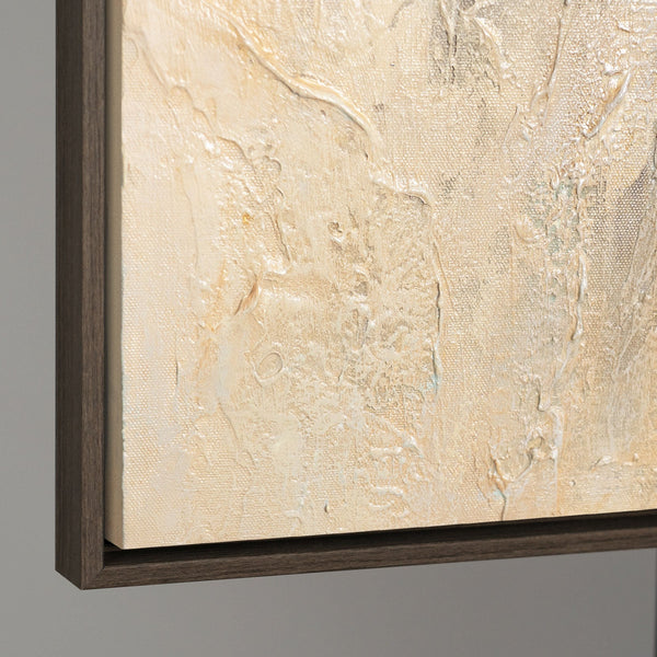 Reliefdetail Blumenbild handgemalt