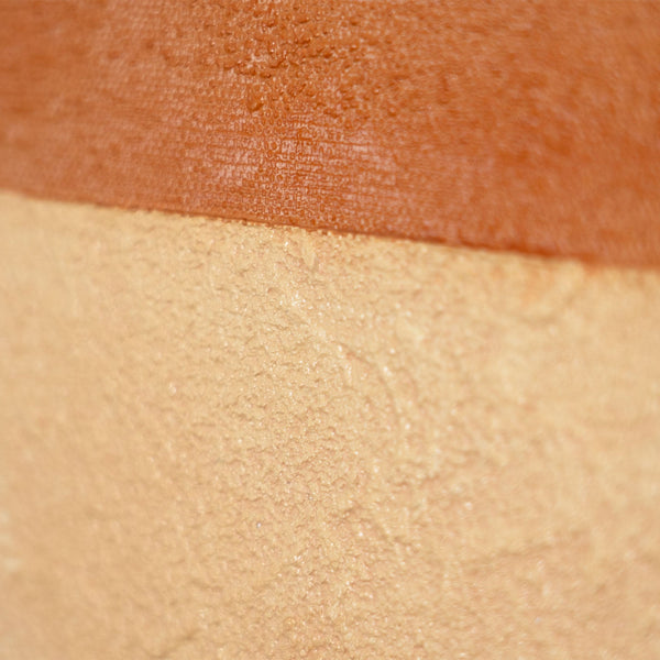 Reliefdetail orange beige strukturierte Kunst