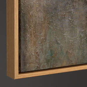 Reliefkunst Acrylstruktur goldene Töne