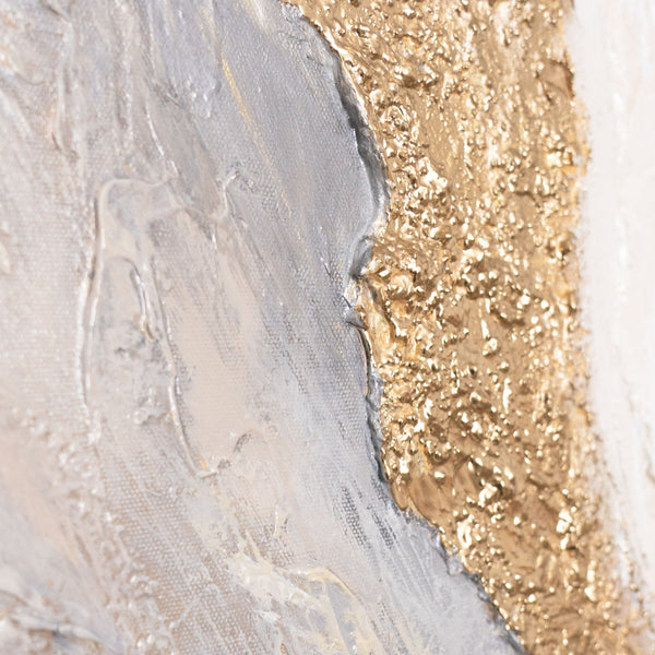 Reliefmalerei Acryl Gold Handgemalt