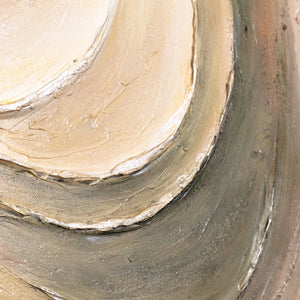 Reliefmalerei Beige Grau harmonische Linien