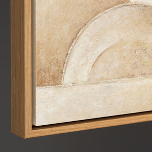 Reliefmalerei Beige Naturtoene