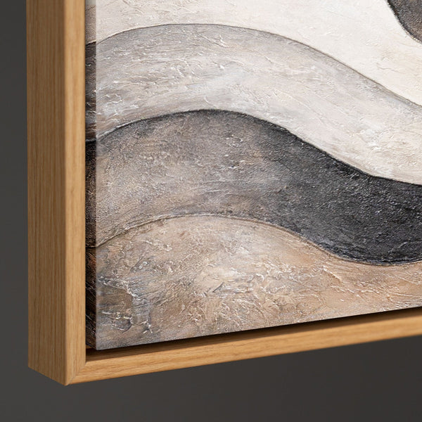 Reliefmalerei Grau Beige Schattierung