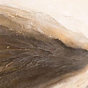 Reliefmalerei in Erdtönen Handgemalt