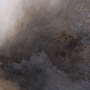 Reliefstruktur Acrylgemälde grau braun abstrakt