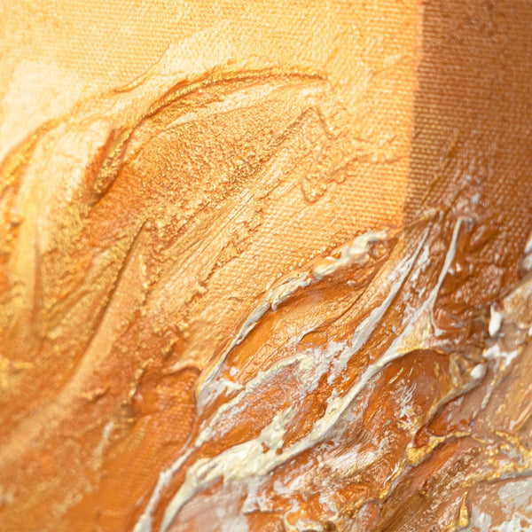 Reliefstruktur gold braun moderne Wanddeko