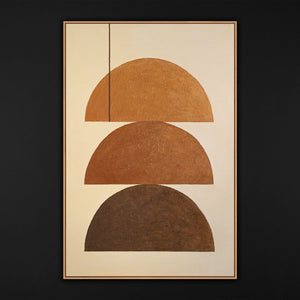 Seitenansicht strukturierte Leinwand moderne