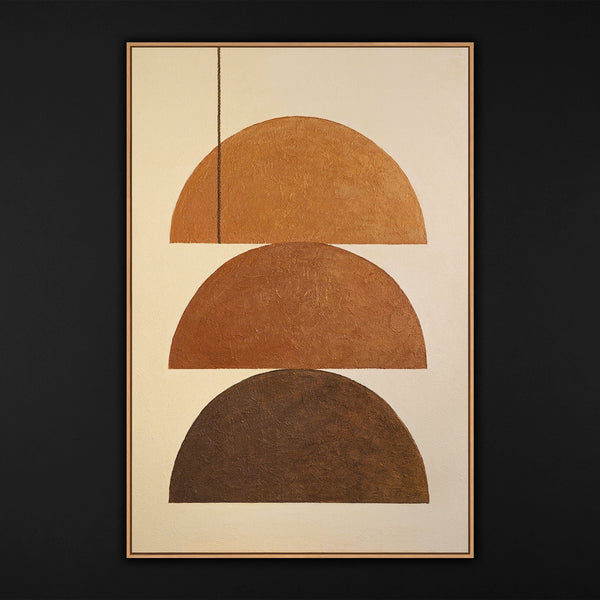 Seitenansicht strukturierte Leinwand moderne