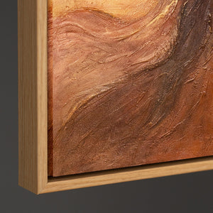 Seitenansicht Leinwand strukturierte Kunst