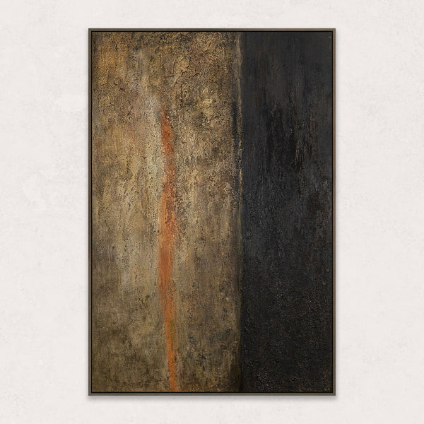 Seitenansicht strukturierte Leinwand abstrakt