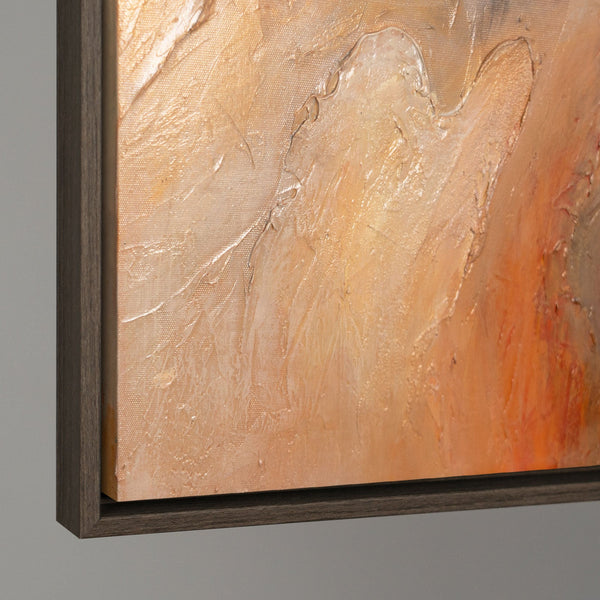 Seitenansicht strukturierte Leinwand abstrakt