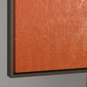 Seitenansicht strukturierte Leinwand geometrisch