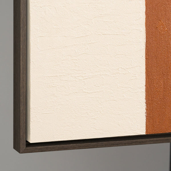 Seitenansicht strukturierte Leinwand moderne Kunst