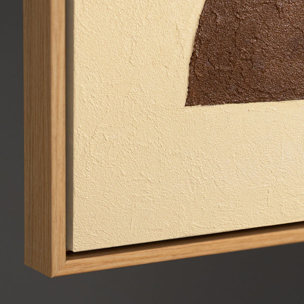 Seitenansicht strukturierte Leinwand moderne Kunst